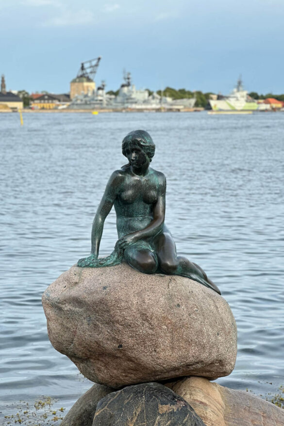 Ikonická socha Malej morskej víly v Kodani